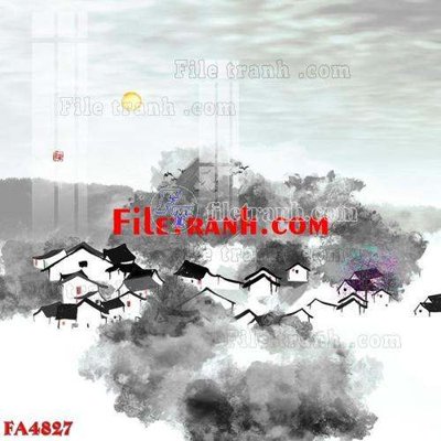 File in lụa File gốc in bộ tranh decor treo tráng gương canvas FA4827 (phong cảnh) File gốc in bộ tranh decor treo tráng gương canvas FA4827