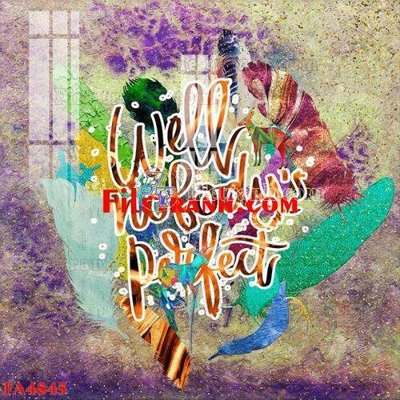 File gốc File gốc in bộ tranh decor treo tráng gương canvas FA4845 (cho in ấn) từ Filetranh.com