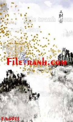 Hình ảnh file gốc in trần nhà File gốc in bộ tranh decor treo tráng gương canvas FA4911