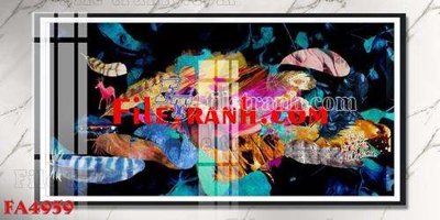 Tải file File gốc in bộ tranh decor treo tráng gương canvas FA4959 (PSD) cho in tranh 3D