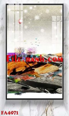 File gốc File gốc in bộ tranh decor treo tráng gương canvas FA4971 (trang trí) cho phòng khách
