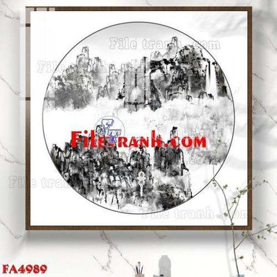 File tranh File gốc in bộ tranh decor treo tráng gương canvas FA4989 (gốc) in vải canvas