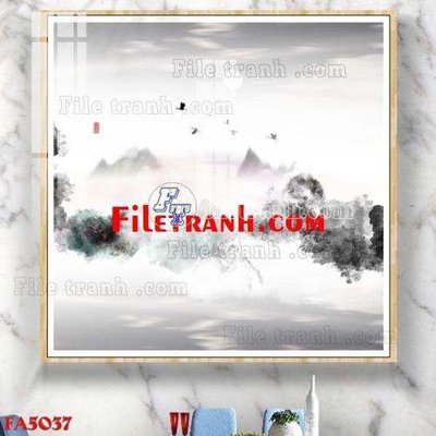 File gốc File gốc in bộ tranh decor treo tráng gương canvas FA5037 (in mica) cắt laser
