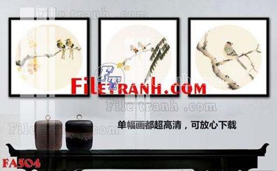 File gốc File gốc in bộ tranh decor treo tráng gương canvas FA504 (phiên bản chuẩn) để in ấn