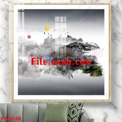 File tranh gốc PSD File gốc in bộ tranh decor treo tráng gương canvas FA5048 còn nguyên layer