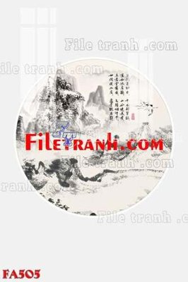 Hình ảnh file gốc in trần nhà File gốc in bộ tranh decor treo tráng gương canvas FA505