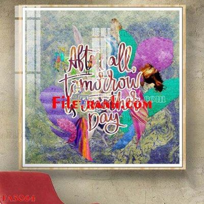 File tranh File gốc in bộ tranh decor treo tráng gương canvas FA5064 (file gốc) chuẩn màu in