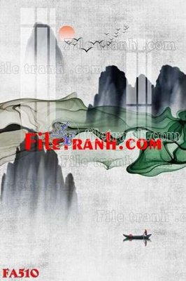 File ảnh File gốc in bộ tranh decor treo tráng gương canvas FA510 (gốc) in poster