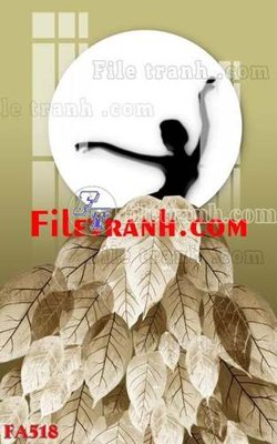 File gốc in ấn File gốc in bộ tranh decor treo tráng gương canvas FA518 độ phân giải cao
