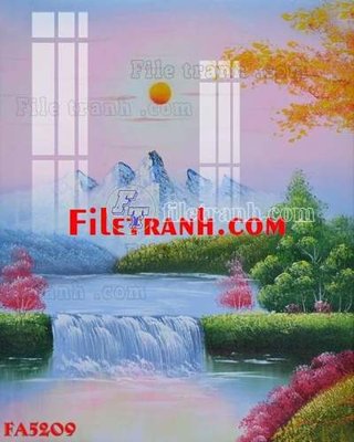 File tranh gốc PSD File gốc in bộ tranh decor treo tráng gương canvas FA5209 còn nguyên layer