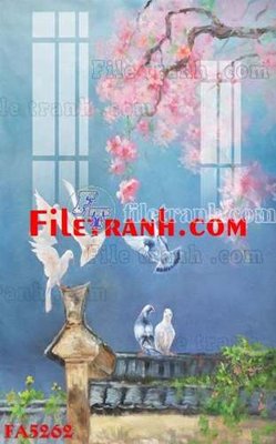 File tranh File gốc in bộ tranh decor treo tráng gương canvas FA5262 (gốc) in film