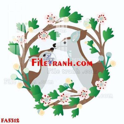 File in mica File gốc in bộ tranh decor treo tráng gương canvas FA5312 (bản gốc) làm vách ngăn