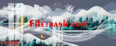 File ảnh File gốc in bộ tranh decor treo tráng gương canvas FA5338 (gốc) cho trang trí nhà hàng