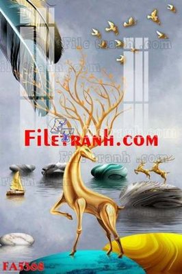 Tải file gốc File gốc in bộ tranh decor treo tráng gương canvas FA5368 (bản PSD) gốc