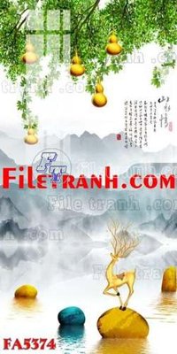 File in trần File gốc in bộ tranh decor treo tráng gương canvas FA5374 (bản gốc 3D) sống động