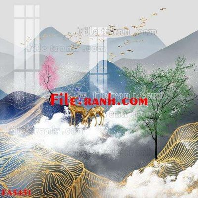 Tải file File gốc in bộ tranh decor treo tráng gương canvas FA5451 (gốc) chủ đề tâm linh