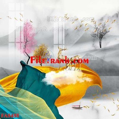 Download file File gốc in bộ tranh decor treo tráng gương canvas FA5455 (gốc) in mica ốp bếp