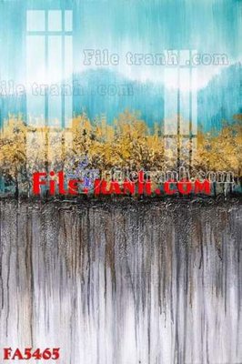 File tranh File gốc in bộ tranh decor treo tráng gương canvas FA5465 (gốc) in film