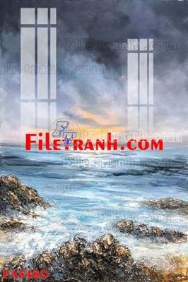 File tranh File gốc in bộ tranh decor treo tráng gương canvas FA5480 (bản gốc) treo phòng ăn