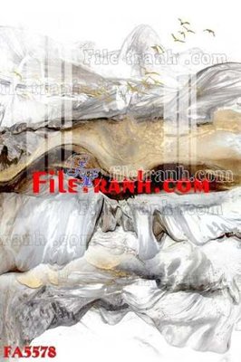 Tải file File gốc in bộ tranh decor treo tráng gương canvas FA5578 (gốc) chủ đề hoa sen