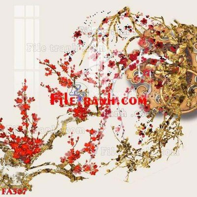 File in trần File gốc in bộ tranh decor treo tráng gương canvas FA567 (bản gốc) phong cảnh