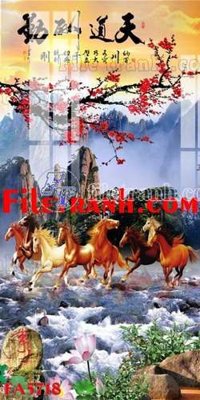 File PSD File gốc in bộ tranh decor treo tráng gương canvas FA5718 (bản gốc) cho nhà in