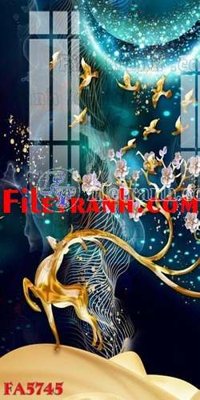 File in trần File gốc in bộ tranh decor treo tráng gương canvas FA5745 (bản gốc) phong cảnh