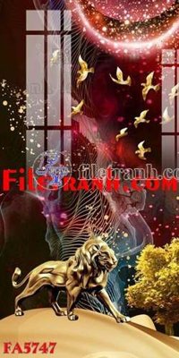 File ảnh File gốc in bộ tranh decor treo tráng gương canvas FA5747 (gốc) cho trang trí nhà hàng