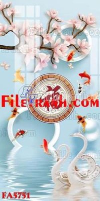 File ảnh File gốc in bộ tranh decor treo tráng gương canvas FA5751 (gốc) in standee
