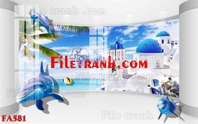 File in trần File gốc in bộ tranh decor treo tráng gương canvas FA581 (file gốc) xuyên sáng