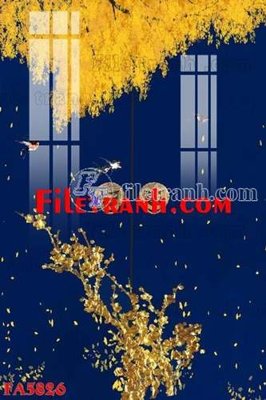 File tranh gốc PSD File gốc in bộ tranh decor treo tráng gương canvas FA5826 còn nguyên layer