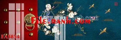 Hình ảnh file gốc File gốc in bộ tranh decor treo tráng gương canvas FA5834 cho in UV