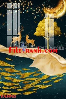 File tranh File gốc in bộ tranh decor treo tráng gương canvas FA5941 (ảnh gốc) cho in ấn kỹ thuật số