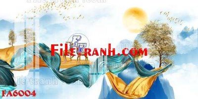 Tải file File gốc in bộ tranh decor treo tráng gương canvas FA6004 (gốc) làm tranh treo tường