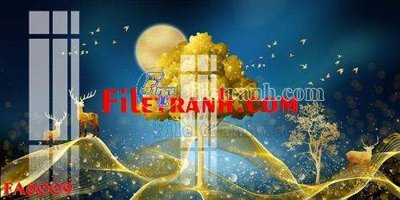 File tranh File gốc in bộ tranh decor treo tráng gương canvas FA6009 (file gốc) chuẩn màu in