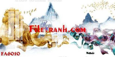 File PSD File gốc in bộ tranh decor treo tráng gương canvas FA6010 (bản gốc) cho nhà in