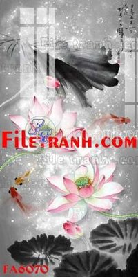 File tranh gốc File gốc in bộ tranh decor treo tráng gương canvas FA6070 (bản quyền) độc đáo