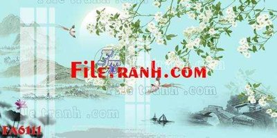 File in trần File gốc in bộ tranh decor treo tráng gương canvas FA6111 (bản gốc) 5D