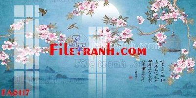 File gốc File gốc in bộ tranh decor treo tráng gương canvas FA6117 (phong cách) cổ điển