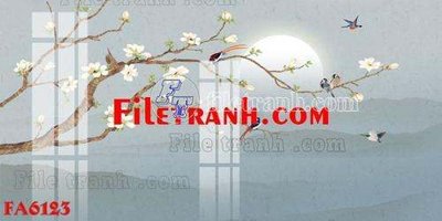 File gốc File gốc in bộ tranh decor treo tráng gương canvas FA6123 (in 3D) cho trang trí