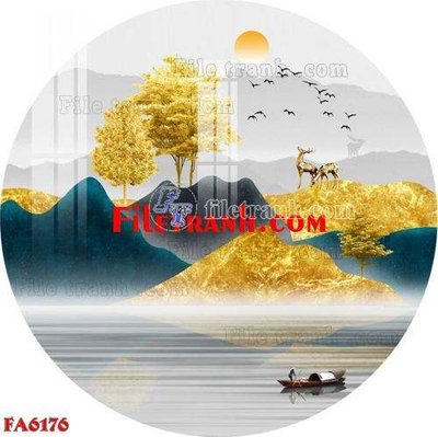 File tranh File gốc in bộ tranh decor treo tráng gương canvas FA6176 (ảnh gốc) cho in ấn kỹ thuật số
