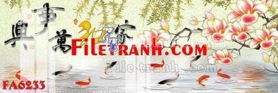 Download file gốc File gốc in bộ tranh decor treo tráng gương canvas FA6233 (in lụa) nghệ thuật