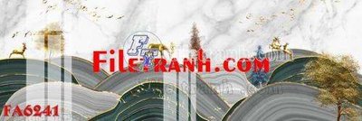 File tranh File gốc in bộ tranh decor treo tráng gương canvas FA6241 (ảnh gốc) độc quyền
