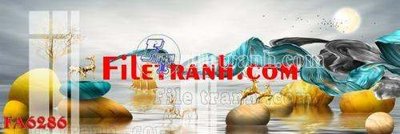 File gốc File gốc in bộ tranh decor treo tráng gương canvas FA6286 (bản quyền) cho in ấn