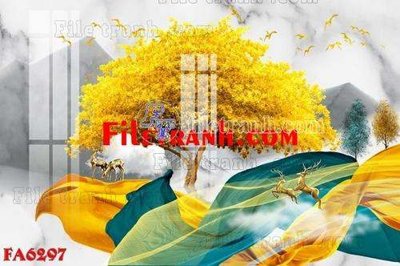 File PSD File gốc in bộ tranh decor treo tráng gương canvas FA6297 (bản gốc) cho nhà in