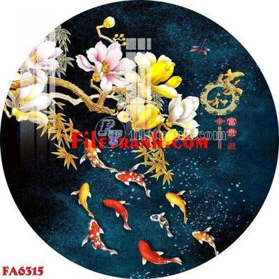 File ảnh File gốc in bộ tranh decor treo tráng gương canvas FA6315 (gốc) dùng in Pano