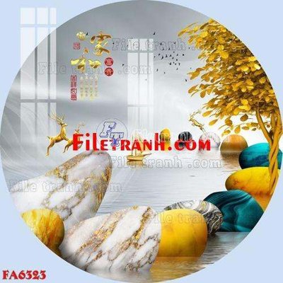 File in ấn cao cấp File gốc in bộ tranh decor treo tráng gương canvas FA6323 (file gốc)