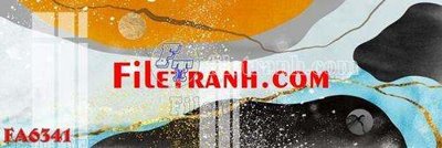 File ảnh File gốc in bộ tranh decor treo tráng gương canvas FA6341 (gốc) cho trang trí nhà hàng