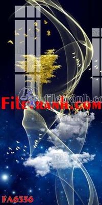 File tranh quảng cáo File gốc in bộ tranh decor treo tráng gương canvas FA6356 (download file gốc)