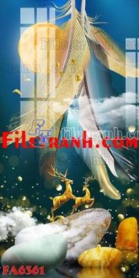 Tải file File gốc in bộ tranh decor treo tráng gương canvas FA6361 (gốc) in trên mọi chất liệu